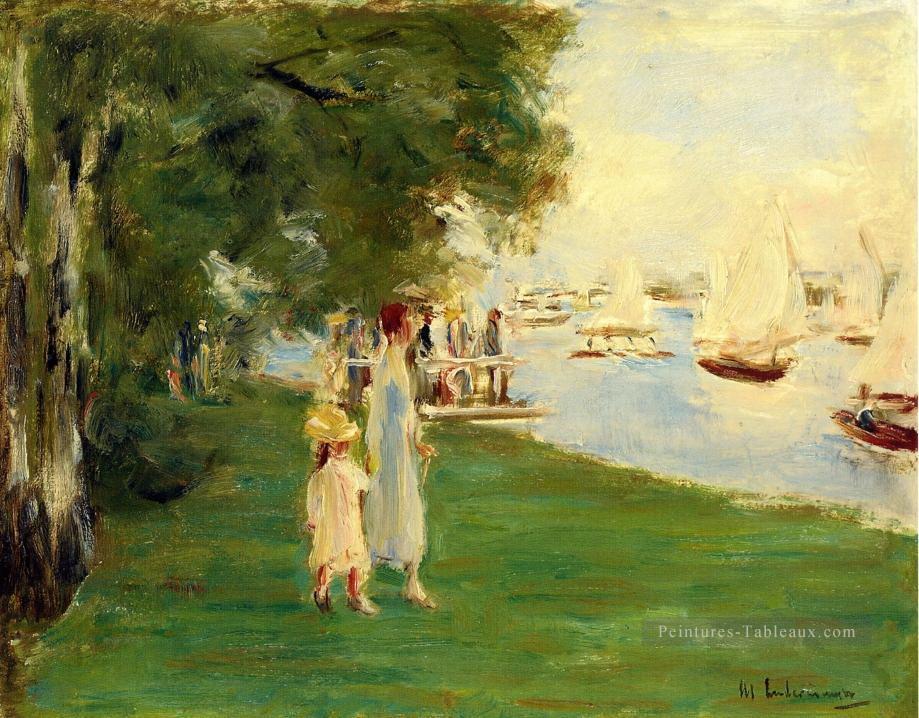 la course de yacht 1924 Max Liebermann impressionnisme allemand Peintures à l'huile